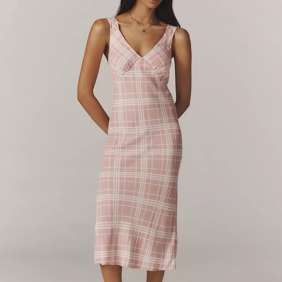 Reformation Dresses & Skirts - NWT Reformation Beauden Sleeveless V-Neck Crepe Midi Dress
